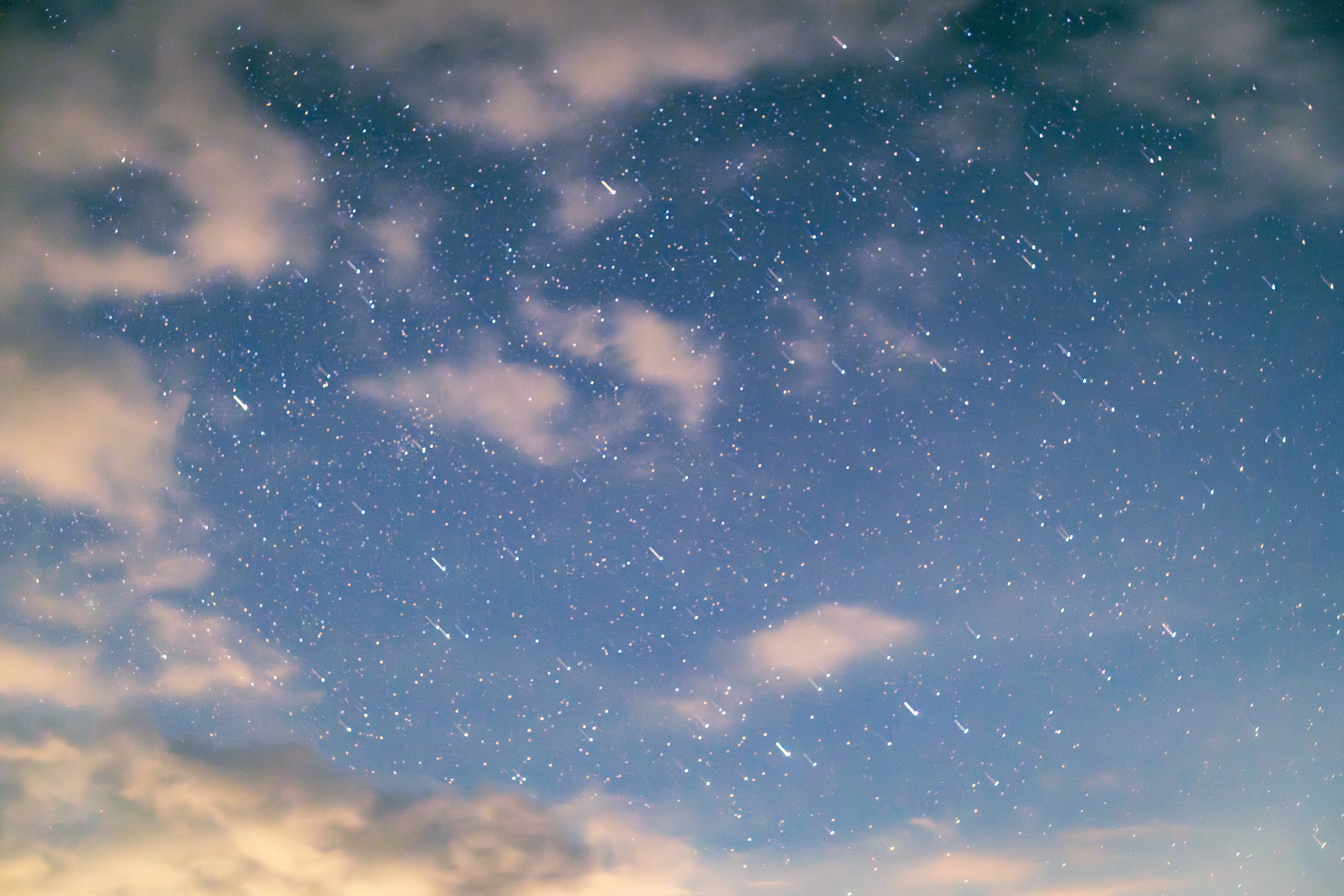 Star Trails Across a Dreamy Twilight Sky